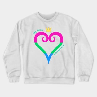 Poly Pride Heart Crewneck Sweatshirt